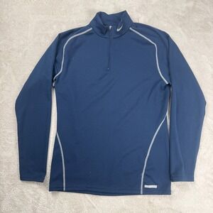 Vintage Nike Pro Sphere Dry Lightweight Sweatshirt Men XL Midnight Blue Preowned